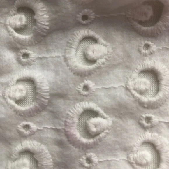 SOLD Bailey 44 Off Shoulder Embroidered White Eyelet Blouse - Picture 12 of 12